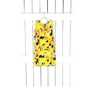 Vintage Lorraine Lingerie orange yellow sleeveless tunic nightie slip dress